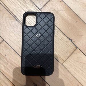 iPhone 11 Pro Flex Case - Lambskin  Black Quilted  NWOT